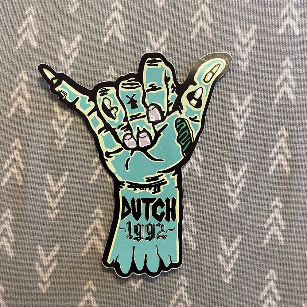 Dutch Bros Green and Black Sticker